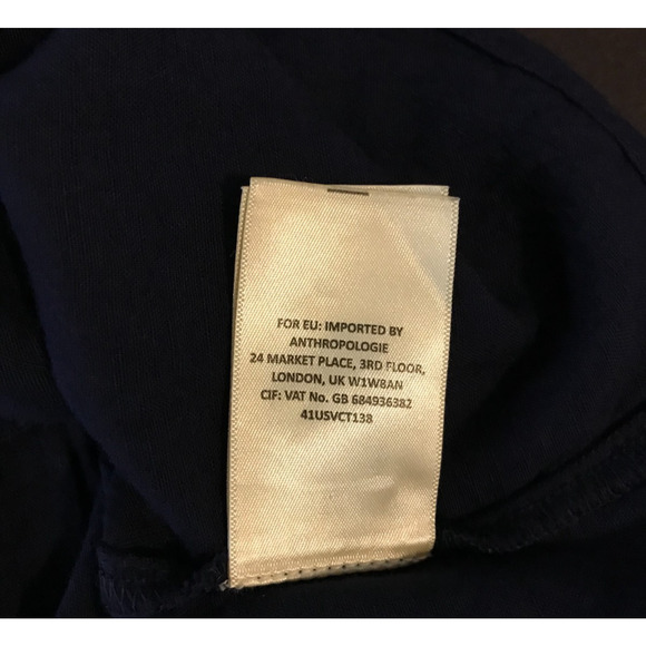 Anthropologie Floreat Luana Embroidered Tunic Blouse - Size 8 - Picture 13 of 13